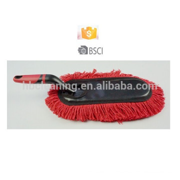 red cotton car duster, polish duster